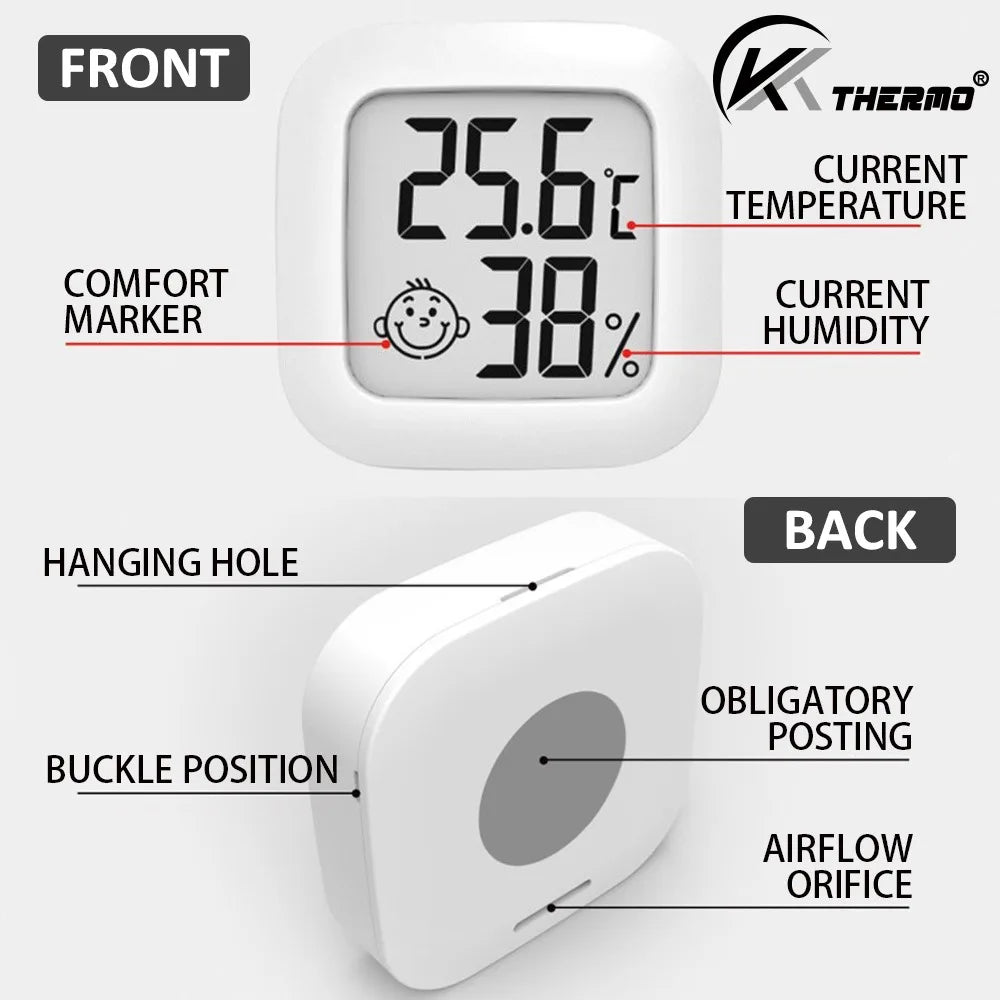 Digital Room Thermometer & Humidity Monitor